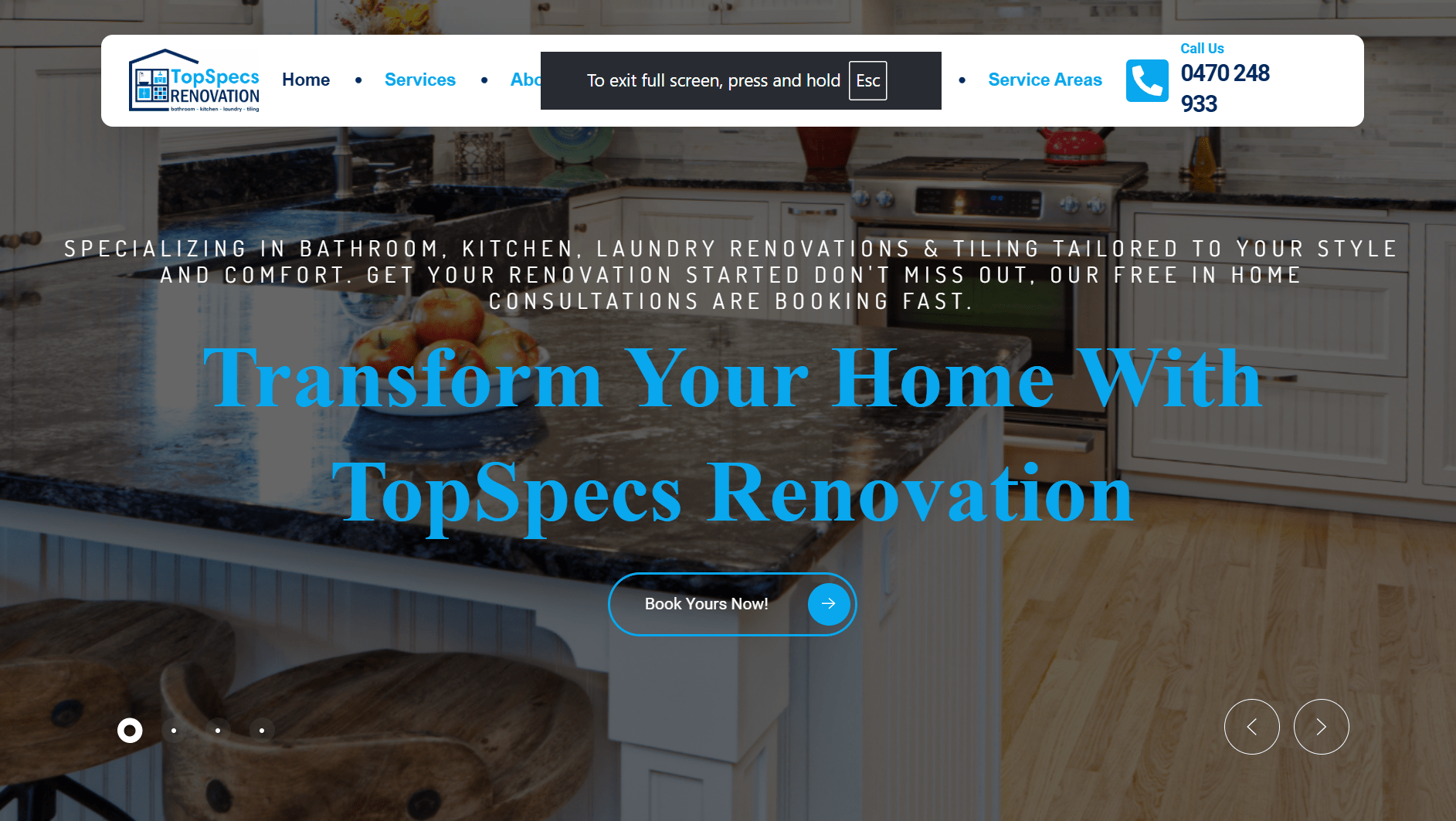 Topspecs Landing Page - Dankia IT Solution